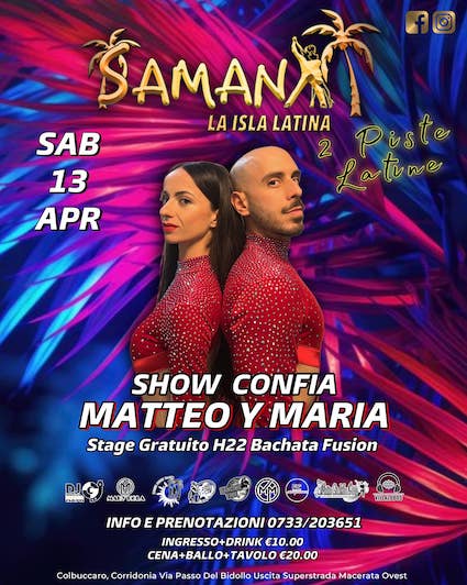 Matteo y Maria al Ciao Ciao Samanà Minuit a Colbuccaro di Corridonia