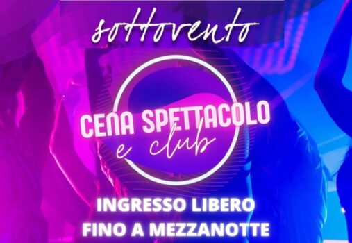 Club e cena spettacolo al Sottovento di Numana