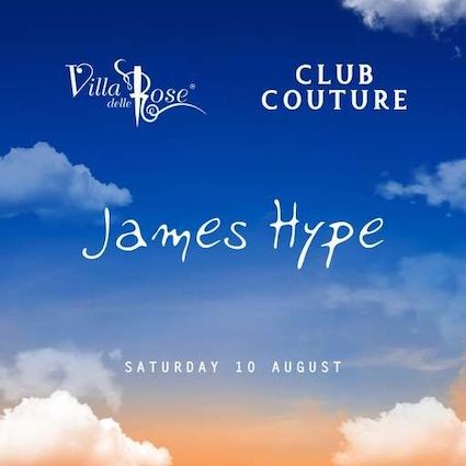 James Hype alla discoteca Villa delle Rose di Riccione