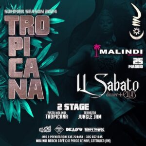 Tropicana opening party al Malindi di Cattolica