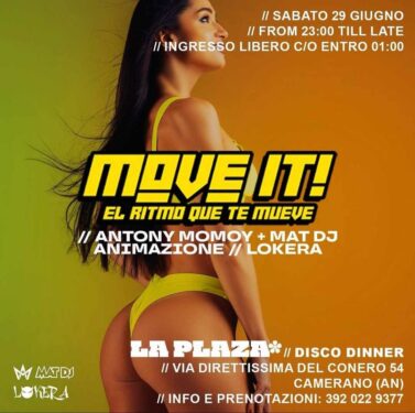 Move It alla discoteca La Plaza di Camerano