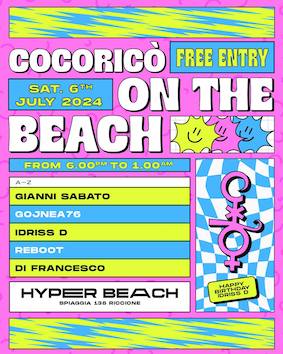 Cocoricò on the Beach all'Hyper Beach di Riccione