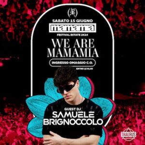 Samuele Brignoccolo alla discoteca Mamamia di Senigallia