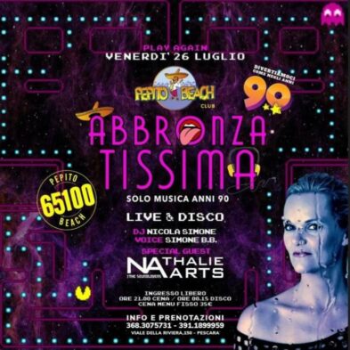 26 Luglio 2024 Nathalie Arts al Pepito Beach di Pescara