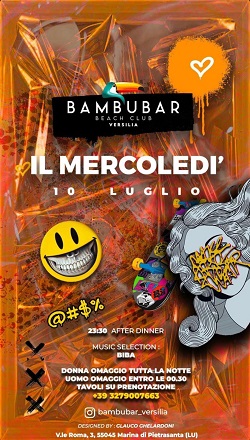 Il mercoledì del Bambubar Versilia