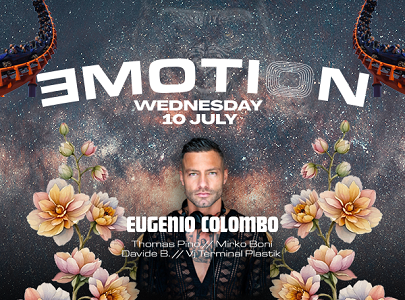 Mercoledì Emotion al Beach Club Versilia, guest Eugenio Colombo