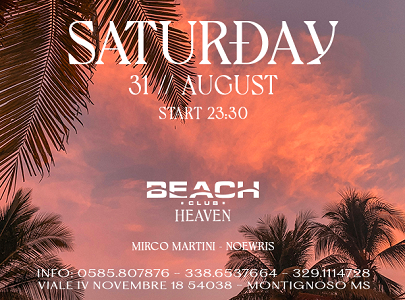 Il Beach Club della Versilia con il suo ultimo party di agosto