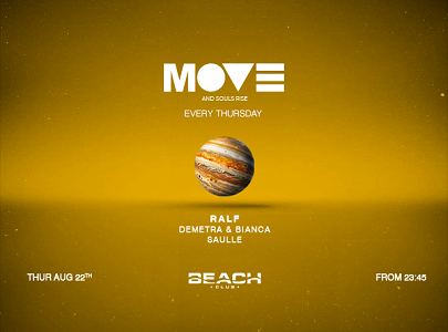 Techno e house per il giovedì Move del Beach Club in Versilia