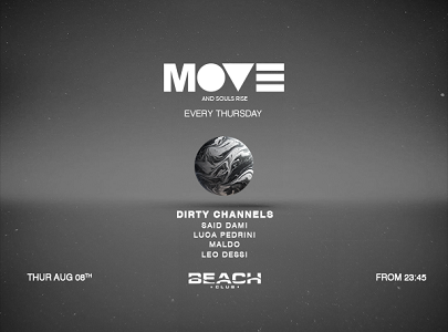 Giovedì Move con house e tech house al Beach Club