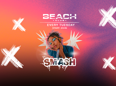 Serata Smash per il martedì del Beach Club in Versilia