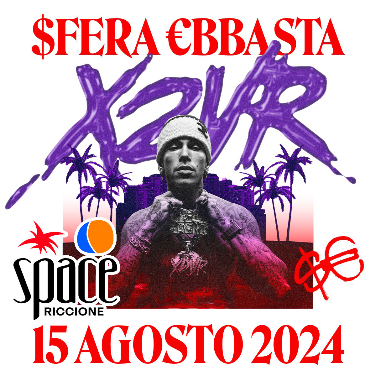 Sfera Ebbasta allo Space Riccione