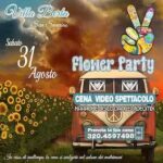 Flower Power Party 70 al ristorante Villa Berta di San Severino Marche. 31 Agosto 2024