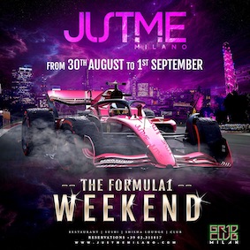 Formula 1 weekend al Justme di Milano
