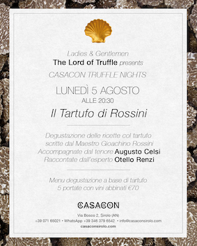 Il Tartufo di Rossini al Casacon Sirolo. 5 Agosto 2024