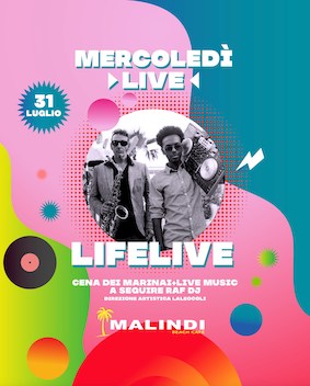 Live Music al Malindi Beach Cafè di Cattolica. 31 Luglio 2024