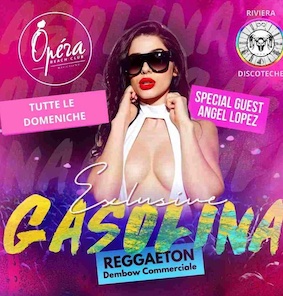 Luglio Gasolina Operà beach club Riccione