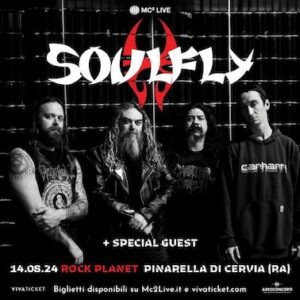 Soulfly al Rock Planet di Cervia. 14 Agosto 2024