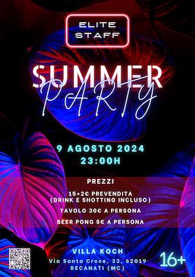 Summer Party alla Villa Koch di Recanati