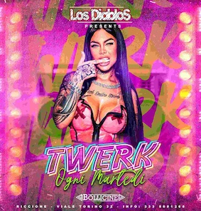 27 Agosto 2024 Twerk Party alla discoteca Bollicine Riccione. Biglietti e Tavoli