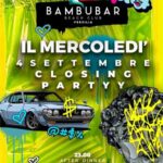 Bambubar beach club Versilia mercoledì 4 settembre 2024