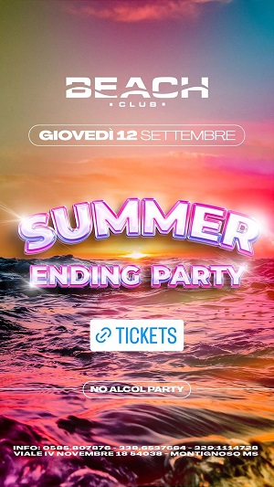 Beach Club Versilia e lo student party di giovedì 12 settembre 2024