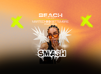 La serata Smash del Beach Club Versilia martedì 3 settembre 2024