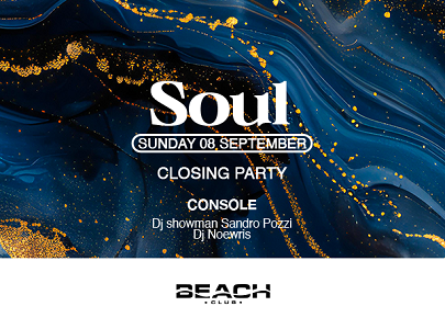 Soul closing party al Beach Club domenica 8 settembre 2024