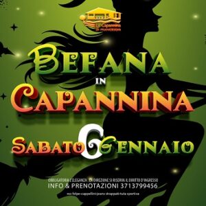 Befana in Capannina sabato 6 gennaio 2024