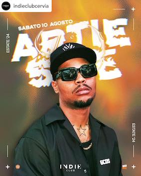 Artie 5ive alle Indie di Cervia. 10 Agosto 2024