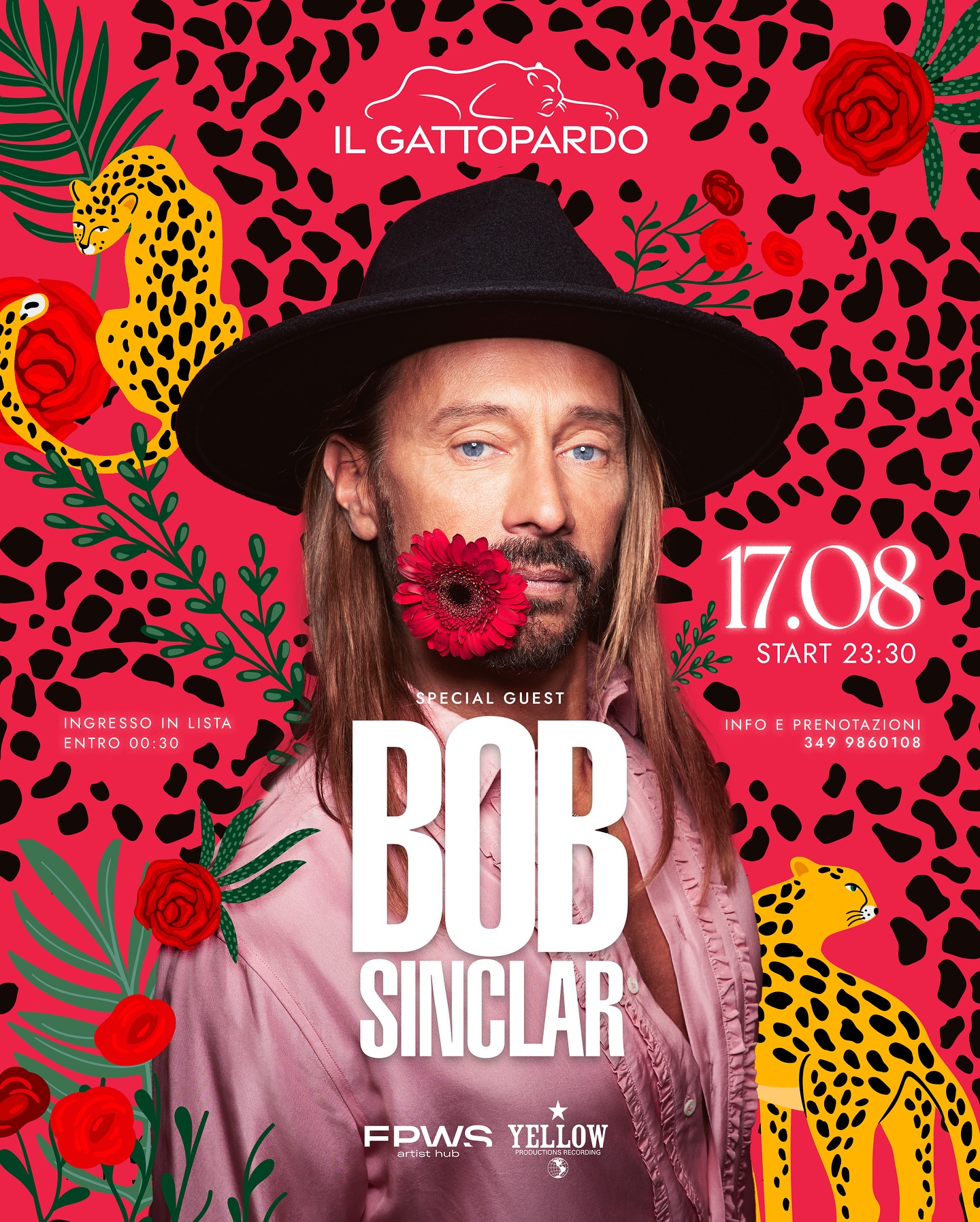 Bob Sinclar al Gattopardo di Alba Adriatica. 17 Agosto 2024