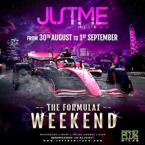 Formula 1 weekend al Justme di Milano. 1 Settembre 2024