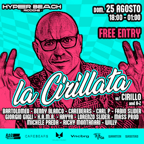 La Cirillata @ Hyper Beach Riccione. 25 Agosto 2024