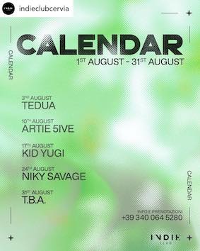 Niky Savage alle Indie di Cervia. 24 Agosto 2024