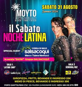 Noche Latina al Moyto di Porto Sant'Elpidio. 31 Agosto 2024