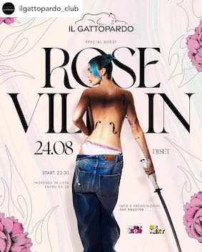 Rose Villain al Gattopardo di Alba Adriatica. 24 Agosto 2024