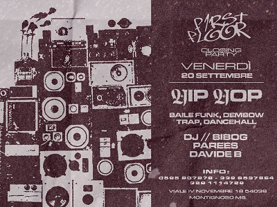 First Floor closing party al Beach Club venerdì 20 settembre 2024