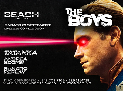 The Boys al Beach Club della Versilia sabato 21 settembre 2024