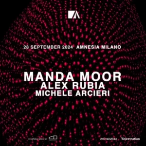 Manda Moor alla discoteca Amnesia di Milano il 28 Settembre 2024