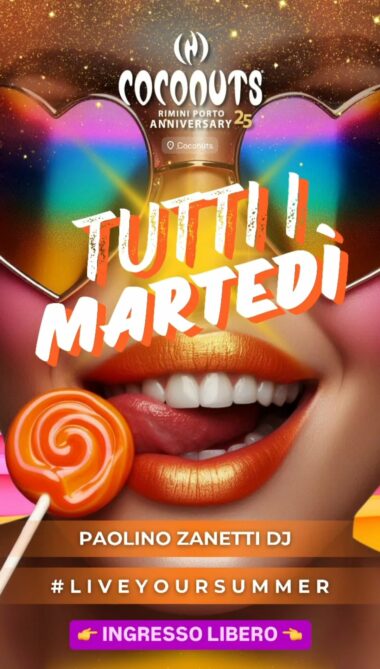 Martedì 24 Settembre 2024 al Coconuts di Rimini