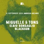 Miguelle & Tons alla discoteca Amnesia di Milano il 14 Settembre 2024