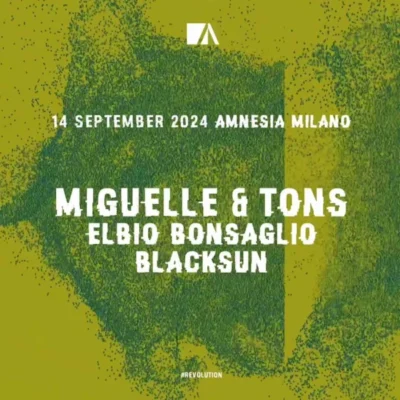 Miguelle & Tons alla discoteca Amnesia di Milano il 14 Settembre 2024