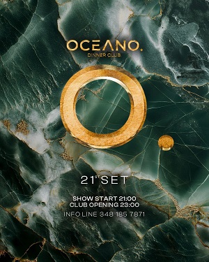 La cena spettacolo dell'Oceano sabato 21 settembre 2024