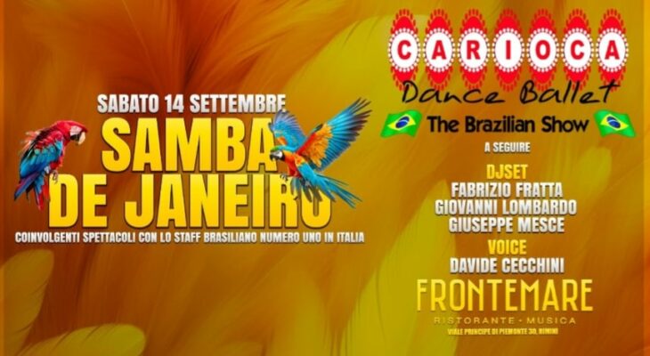 Samba de Janeiro del 14 Settembre 2024 al Frontemare di Rimini