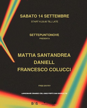 Better Sound e OnOff al Settepuntonove di Porto San Giorgio. 14 Settembre 2024