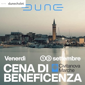 Cena di beneficenza al Dune di Civitanova. 13 Settembre 2024