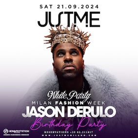 Jason Derulo Birthday Party al Justme di Milano. 21 Settembre 2024