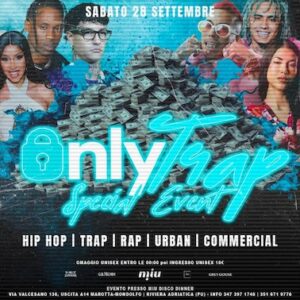 Onlytrap special event alla Discoteca Miu di Marotta. 28 Settembre 2024