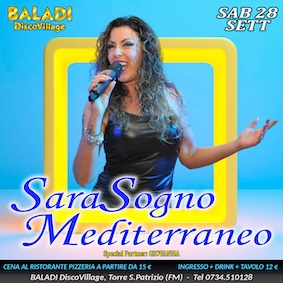 Sara e Sogno Mediterraneo al Baladì Torre San Patrizio. 28 Settembre 2024