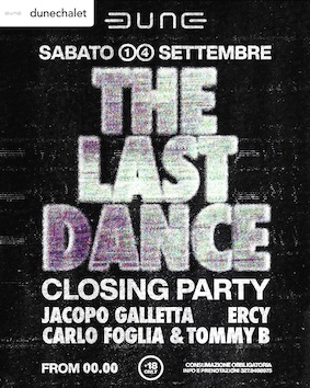 The Last Dance al Dune di Civitanova. 14 Settembre 2024