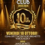 Anniversary del 18 Ottobre 2024 al Top Club di Rimini